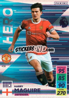 Sticker Harry Maguire - English Premier League 2021-2022. Adrenalyn XL n. 438 - Panini