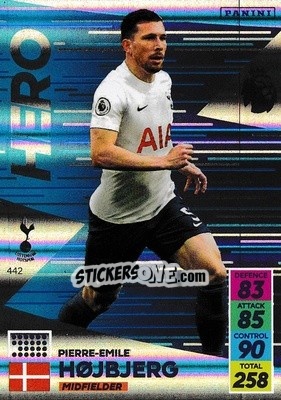 Sticker Pierre-Emile Hojbjerg - English Premier League 2021-2022. Adrenalyn XL n. 442 - Panini