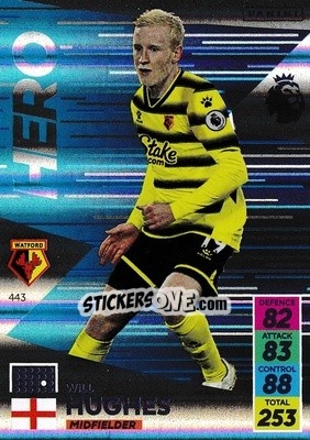 Figurina Will Hughes - English Premier League 2021-2022. Adrenalyn XL - Panini