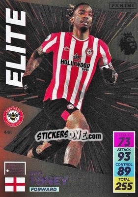Sticker Ivan Toney - English Premier League 2021-2022. Adrenalyn XL n. 448 - Panini