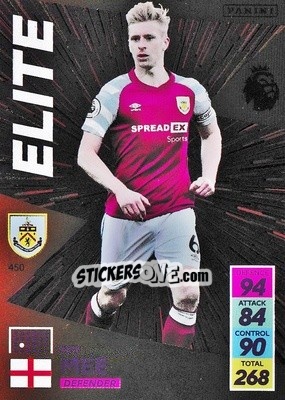 Sticker Ben Mee - English Premier League 2021-2022. Adrenalyn XL n. 450 - Panini