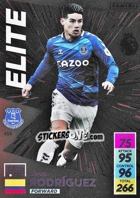 Sticker James Rodríguez - English Premier League 2021-2022. Adrenalyn XL n. 454 - Panini