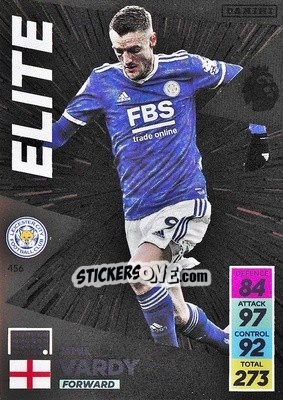 Sticker Jamie Vardy - English Premier League 2021-2022. Adrenalyn XL n. 456 - Panini