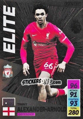 Sticker Trent Alexander-Arnold - English Premier League 2021-2022. Adrenalyn XL n. 457 - Panini