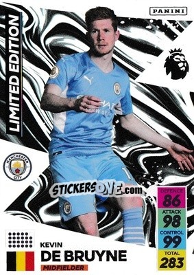 Sticker Kevin De Bruyne - English Premier League 2021-2022. Adrenalyn XL - Panini