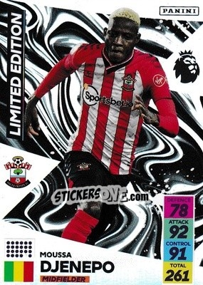 Sticker Moussa Djenepo - English Premier League 2021-2022. Adrenalyn XL - Panini