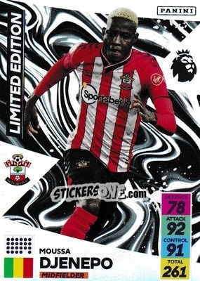 Sticker Moussa Djenepo - English Premier League 2021-2022. Adrenalyn XL n. LE-MDJ - Panini