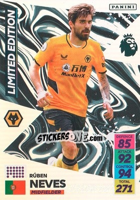 Sticker Ruben Neves - English Premier League 2021-2022. Adrenalyn XL n. LE-RN - Panini