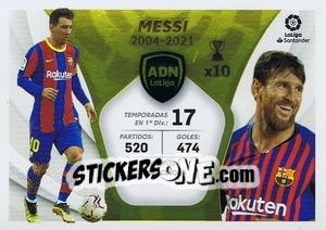 Sticker Messi - FC Barcelona - Liga Spagnola 2021-2022 n. 760 - Colecciones ESTE