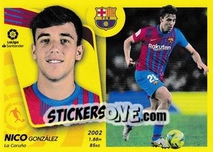 Sticker Nico González - Liga Spagnola 2021-2022 n. M8 - Colecciones ESTE