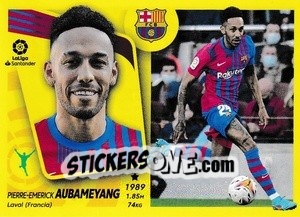 Sticker Pierre-Emerick Aubameyang - Liga Spagnola 2021-2022 n. M12 - Colecciones ESTE