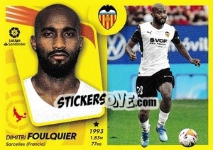 Cromo 47 Foulquier (Valencia CF) - Liga Spagnola 2021-2022 n. 697 - Colecciones ESTE