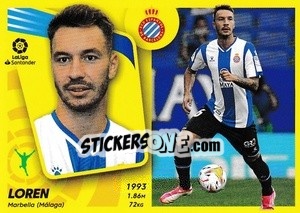 Sticker 50 Loren (RCD Espanyol) - Liga Spagnola 2021-2022 - Colecciones ESTE
