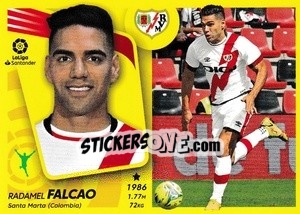 Sticker 60 Falcao (Rayo Vallecano) - Liga Spagnola 2021-2022 n. 710 - Colecciones ESTE