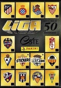 Sticker Ranking 50 años (2) (5) - Liga Spagnola 2021-2022 n. 725 - Colecciones ESTE