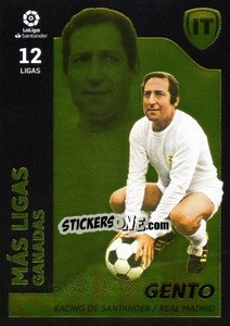 Sticker Gento - Más Ligas ganadas (7) - Liga Spagnola 2021-2022 n. 727 - Colecciones ESTE