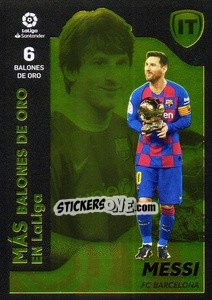 Sticker Messi - Más Balones De Oro En Laliga (9) - Liga Spagnola 2021-2022 n. 729 - Colecciones ESTE