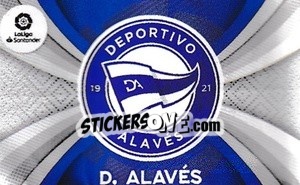 Sticker Escudo Deportivo Alavés - Liga Spagnola 2021-2022 n. E1 - Colecciones ESTE