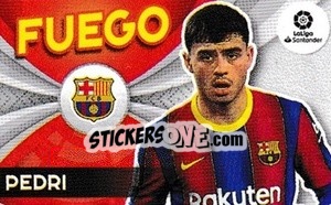 Sticker Pedri - Liga Spagnola 2021-2022 n. F4 - Colecciones ESTE