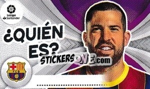 Sticker Jordi Alba - Liga Spagnola 2021-2022 n. Q4 - Colecciones ESTE