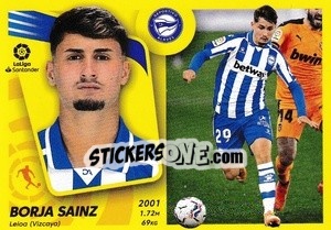 Sticker Borja Sainz (17) - Liga Spagnola 2021-2022 n. 19 - Colecciones ESTE