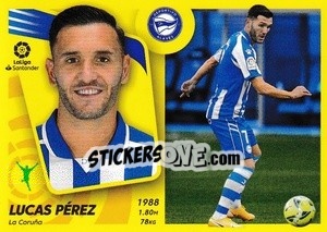 Sticker Lucas Pérez (20) - Liga Spagnola 2021-2022 n. 22 - Colecciones ESTE