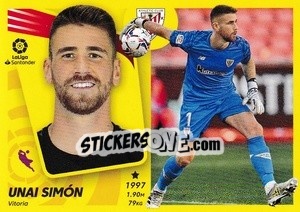 Sticker Unai Simón (5) - Liga Spagnola 2021-2022 n. 45 - Colecciones ESTE