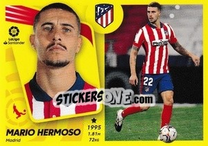 Sticker Mario Hermoso (11A) - Liga Spagnola 2021-2022 n. 82 - Colecciones ESTE