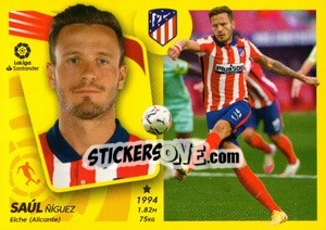Figurina Saúl (14) - Liga Spagnola 2021-2022 n. 87 - Colecciones ESTE