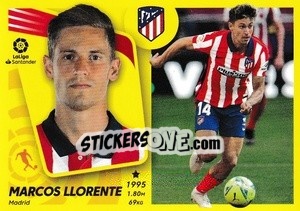 Sticker Marcos Llorente (18) - Liga Spagnola 2021-2022 n. 91 - Colecciones ESTE