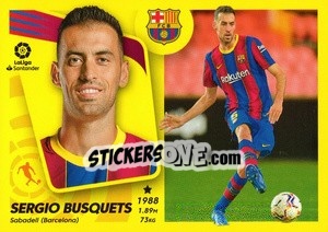 Sticker Sergio Busquets (13) - Liga Spagnola 2021-2022 n. 114 - Colecciones ESTE