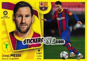 Sticker Messi (17) - Liga Spagnola 2021-2022 n. 119 - Colecciones ESTE