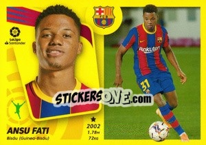 Sticker Ansu Fati (18) - Liga Spagnola 2021-2022 n. 120 - Colecciones ESTE