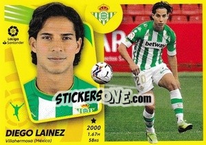 Sticker Diego Lainez (18) - Liga Spagnola 2021-2022 n. 150 - Colecciones ESTE