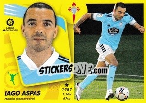 Sticker Iago Aspas (20) - Liga Spagnola 2021-2022 n. 212 - Colecciones ESTE
