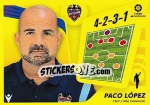 Sticker Entrenador: Paco López (2) - Liga Spagnola 2021-2022 n. 342 - Colecciones ESTE