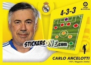 Figurina Entrenador: Carlo Ancelotti (2) - Liga Spagnola 2021-2022 - Colecciones ESTE