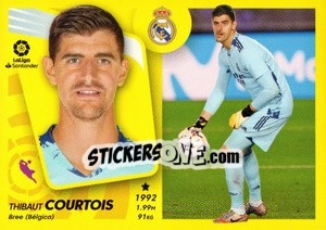 Sticker Courtois (5) - Liga Spagnola 2021-2022 n. 375 - Colecciones ESTE