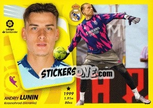 Sticker Lunin (6) - Liga Spagnola 2021-2022 n. 376 - Colecciones ESTE