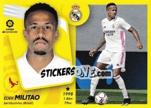 Sticker Militao (11) - Liga Spagnola 2021-2022 n. 381 - Colecciones ESTE