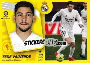 Figurina Fede Valverde (16A) - Liga Spagnola 2021-2022 - Colecciones ESTE