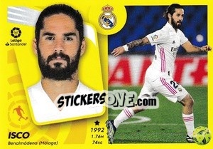 Sticker Isco (17B) - Liga Spagnola 2021-2022 n. 390 - Colecciones ESTE