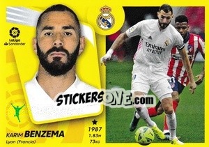 Sticker Benzema (19) - Liga Spagnola 2021-2022 n. 393 - Colecciones ESTE