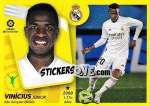 Sticker Vinícius (20) - Liga Spagnola 2021-2022 n. 394 - Colecciones ESTE