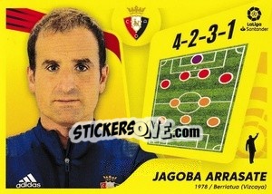 Sticker Entrenador: Jagoba Arrasate (2) - Liga Spagnola 2021-2022 n. 432 - Colecciones ESTE
