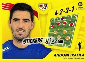 Figurina Entrenador: Andoni Iraola (2) - Liga Spagnola 2021-2022 - Colecciones ESTE