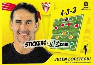Sticker Entrenador: Julen Lopetegui (2) - Liga Spagnola 2021-2022 n. 522 - Colecciones ESTE