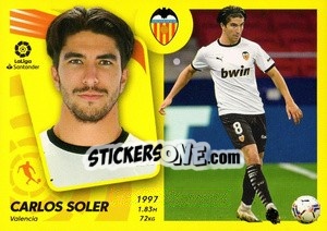Sticker Carlos Soler (15) - Liga Spagnola 2021-2022 n. 566 - Colecciones ESTE