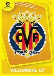 Sticker Escudo Villarreal CF (1) - Liga Spagnola 2021-2022 n. 581 - Colecciones ESTE