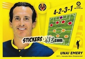 Cromo Entrenador: Unai Emery (2) - Liga Spagnola 2021-2022 - Colecciones ESTE